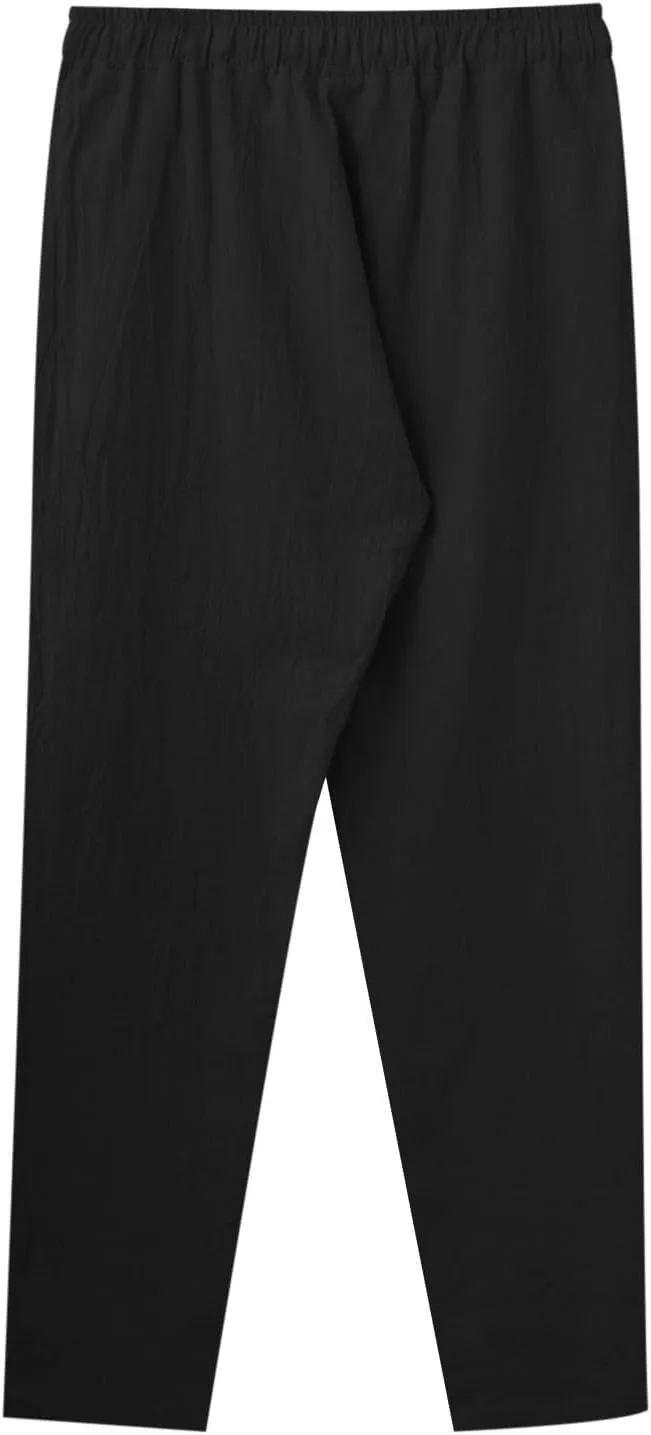 Cargo Work Pant Mens Twill Casual Cargo Chino Pants Sports Gym Sweatpant with Pockets Loose Fit Joggers