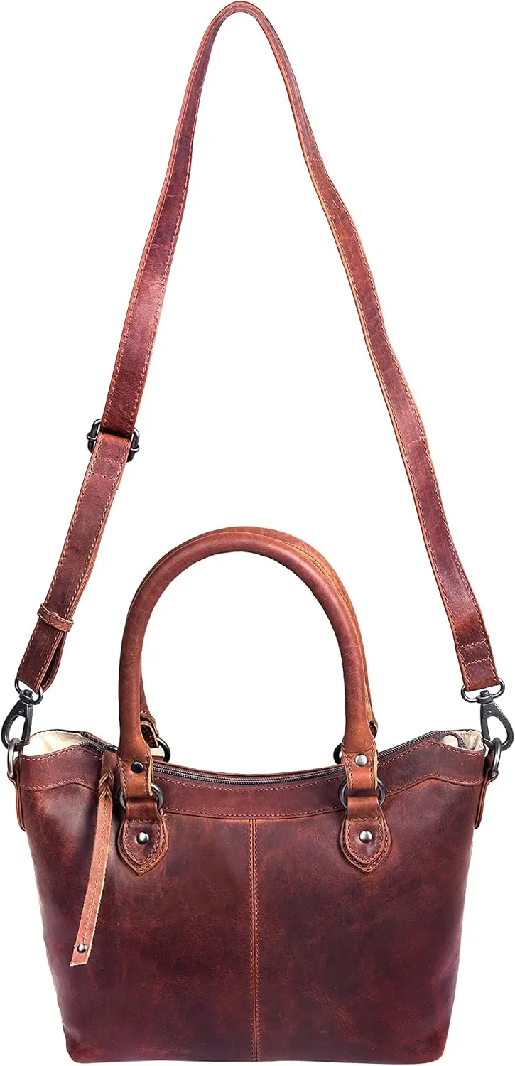 Carry Sadie Satchel - Spacious Shoulder Bag Crossbody Purse with Universal Gun Holster & Locking Zippers