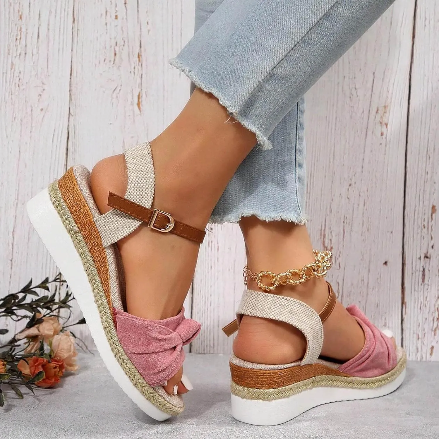 Cathalem Summer Sandals for Women 2024 Comfortable Walking Sandals with Arch Support Fashion Orthotic Slides Sandals
