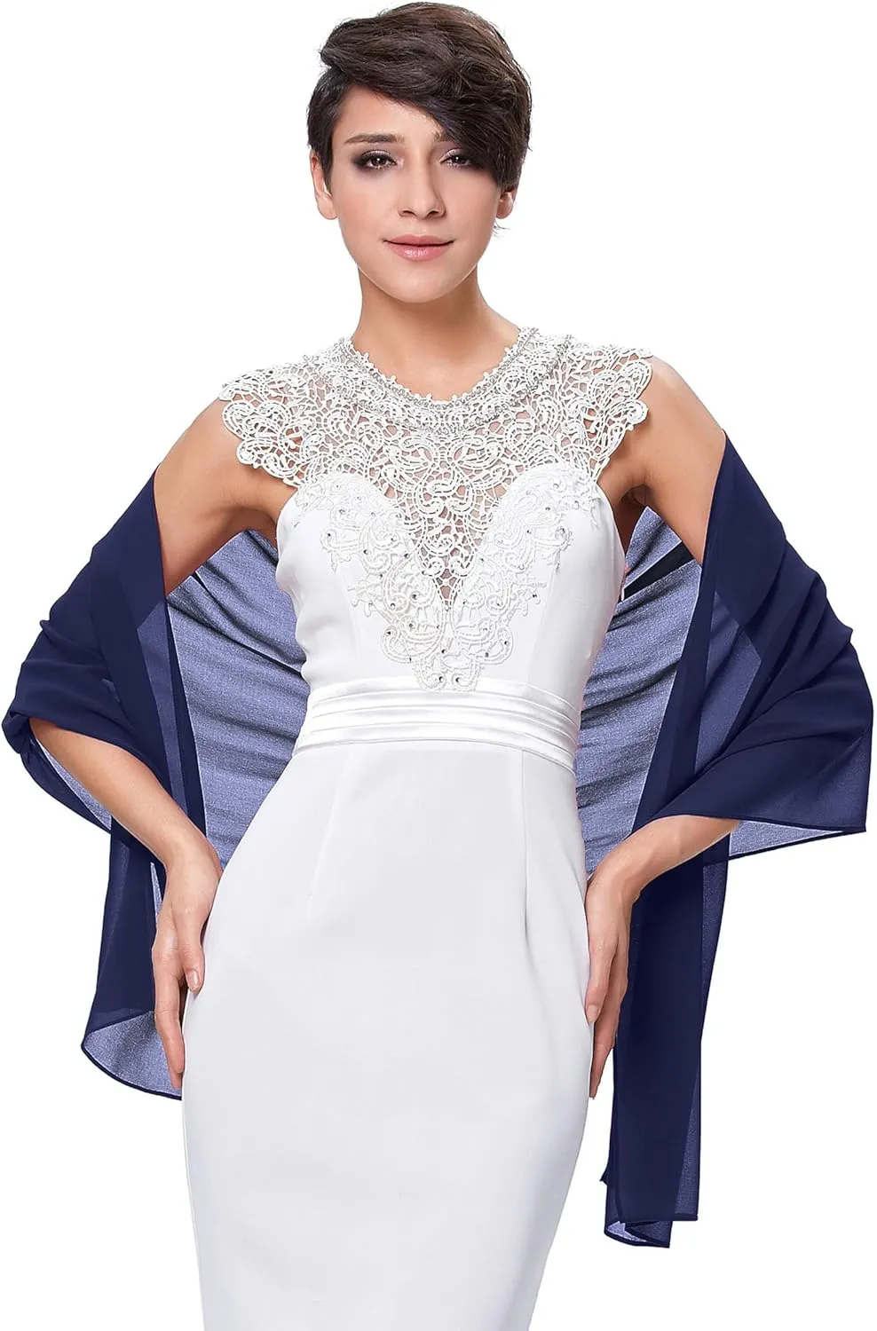 Ciormis Chiffon Shawl Wraps Scarves Lightweight for Women Evening Dresses Wedding Bridesmaid or Formal Occasions