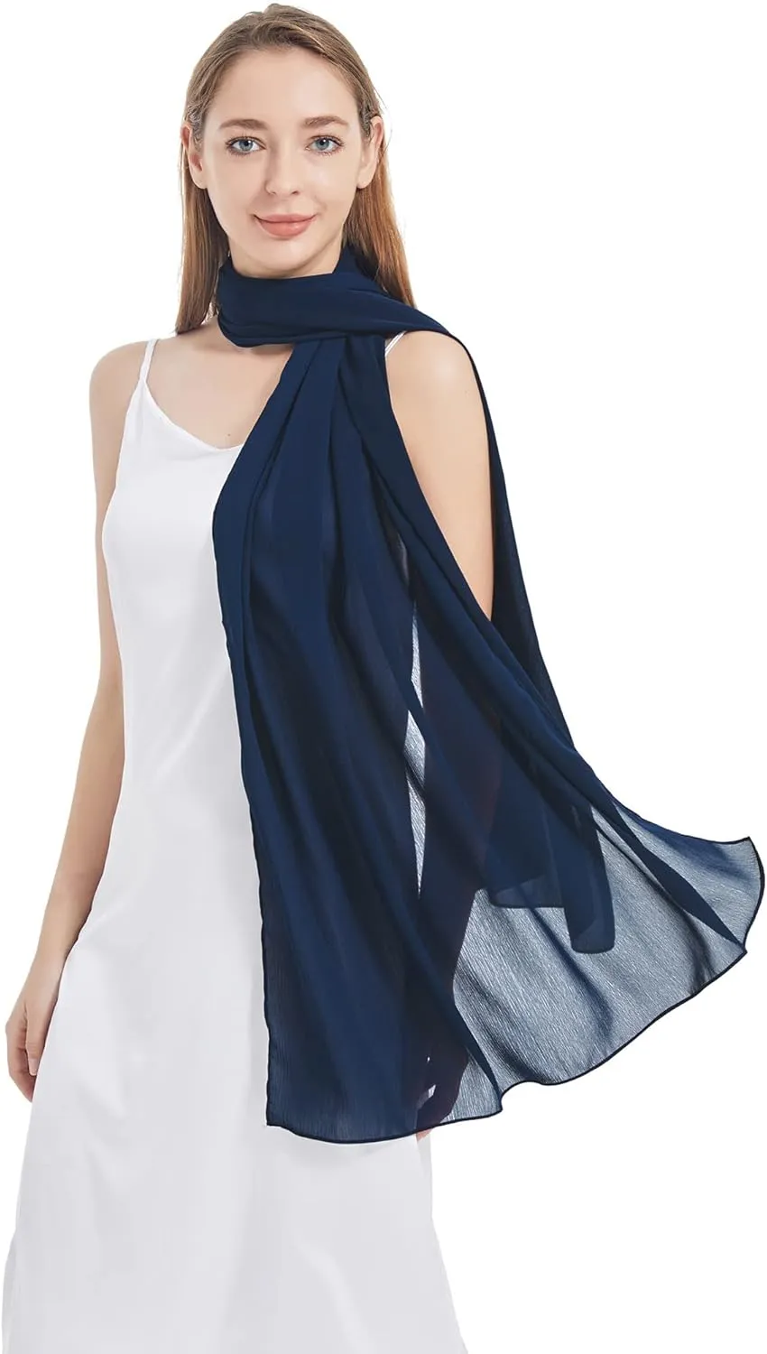 Ciormis Chiffon Shawl Wraps Scarves Lightweight for Women Evening Dresses Wedding Bridesmaid or Formal Occasions