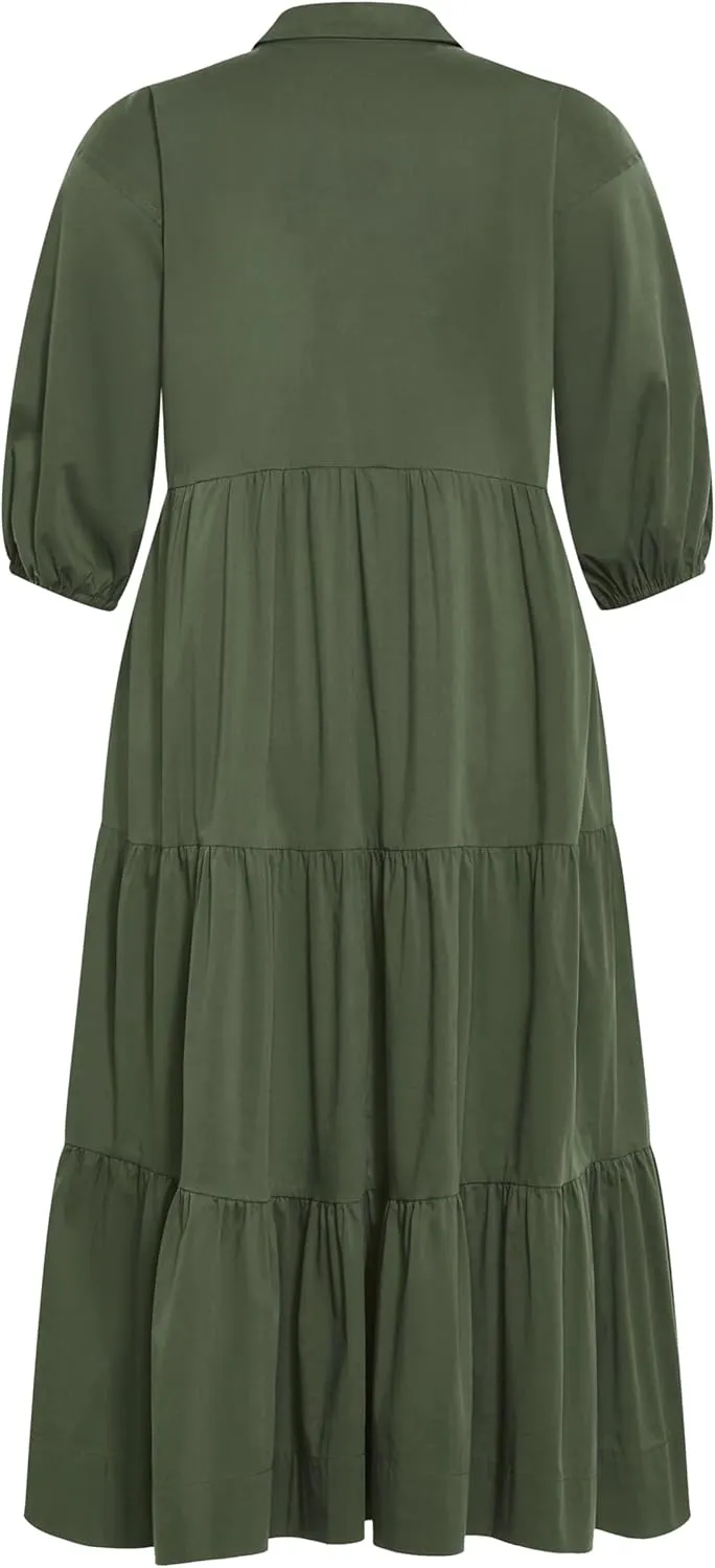 City Chic Women's Plus Size Kara Midi Dress