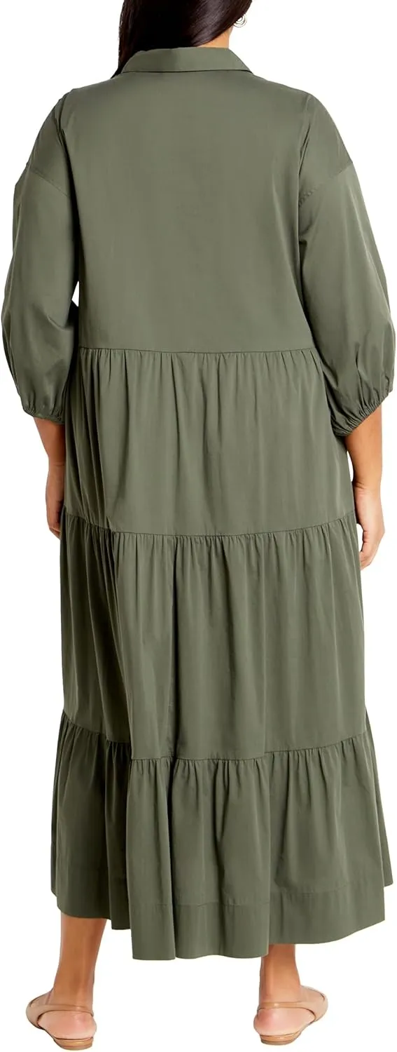 City Chic Women's Plus Size Kara Midi Dress