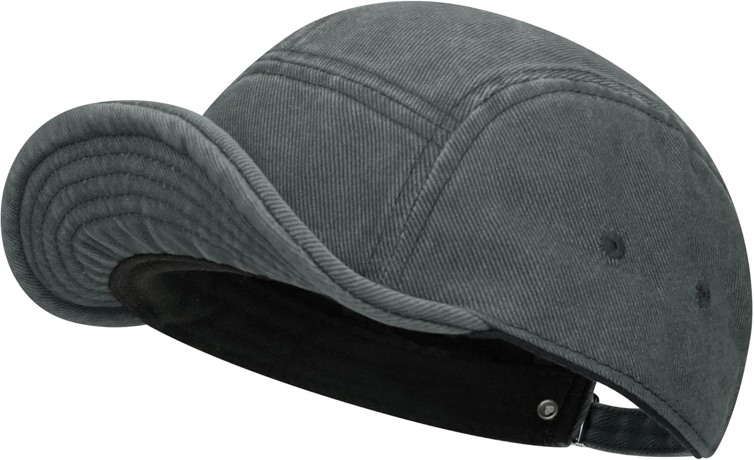 Clakllie Cotton 5 Panel Hats Hip Hop Short Brim Hats for Women Men Soft Golf Dad Hats Low Profile Trucker Cap with Adjustable