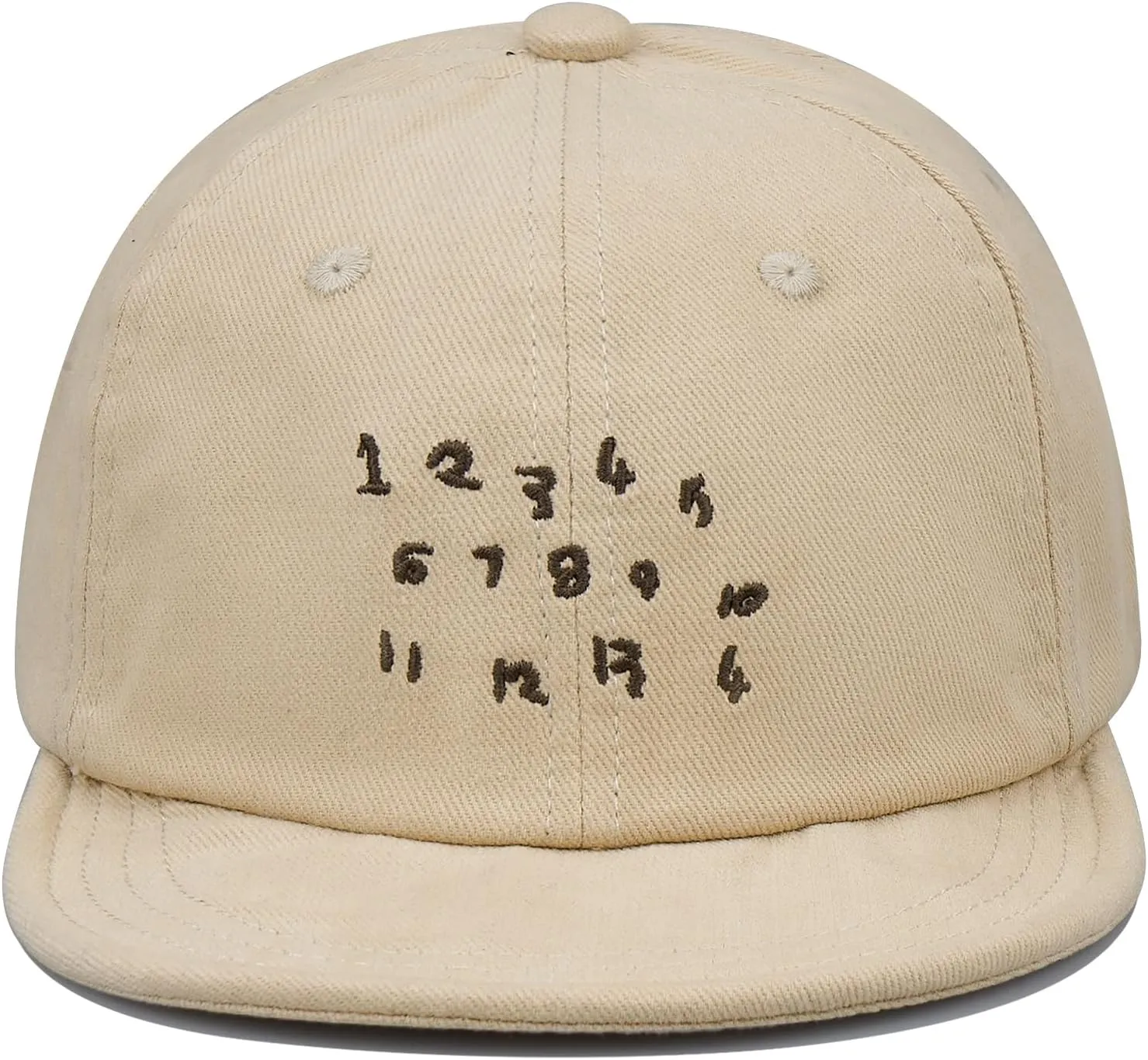 Clakllie Cotton 5 Panel Hats Hip Hop Short Brim Hats for Women Men Soft Golf Dad Hats Low Profile Trucker Cap with Adjustable