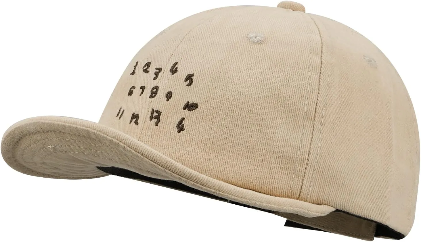 Clakllie Cotton 5 Panel Hats Hip Hop Short Brim Hats for Women Men Soft Golf Dad Hats Low Profile Trucker Cap with Adjustable