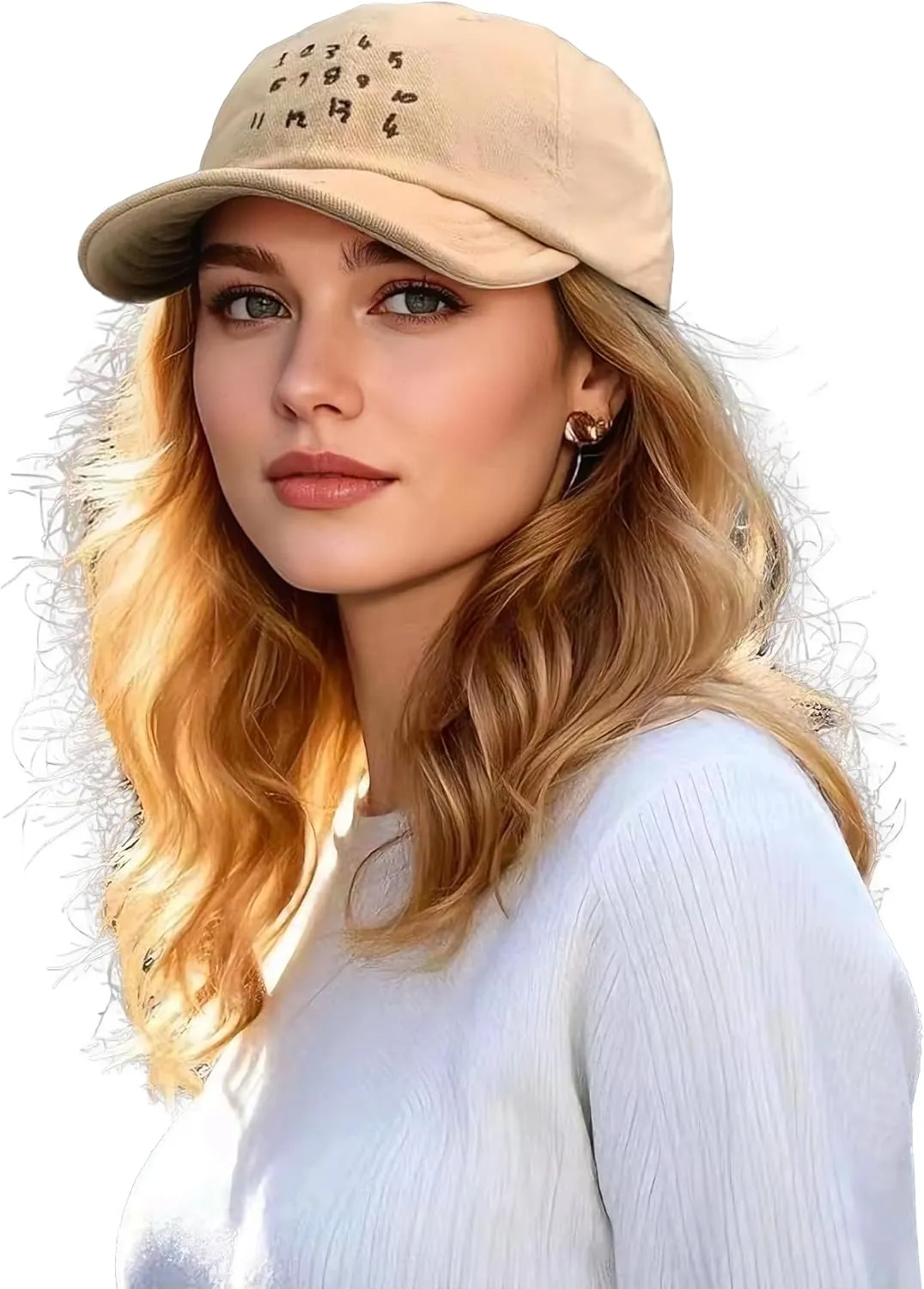 Clakllie Cotton 5 Panel Hats Hip Hop Short Brim Hats for Women Men Soft Golf Dad Hats Low Profile Trucker Cap with Adjustable