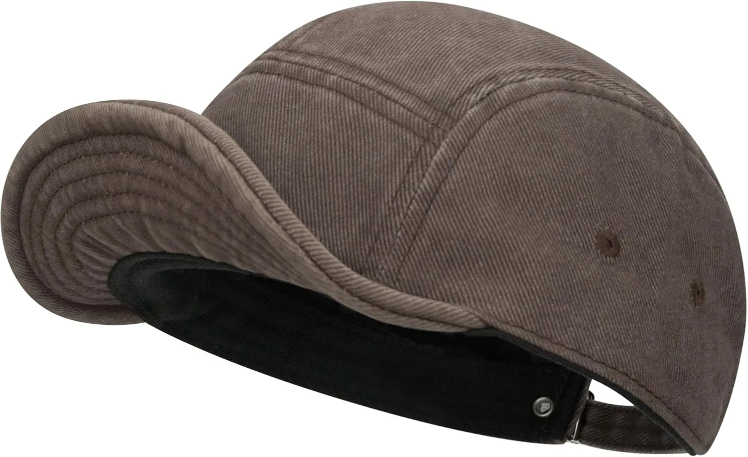 Clakllie Cotton 5 Panel Hats Hip Hop Short Brim Hats for Women Men Soft Golf Dad Hats Low Profile Trucker Cap with Adjustable