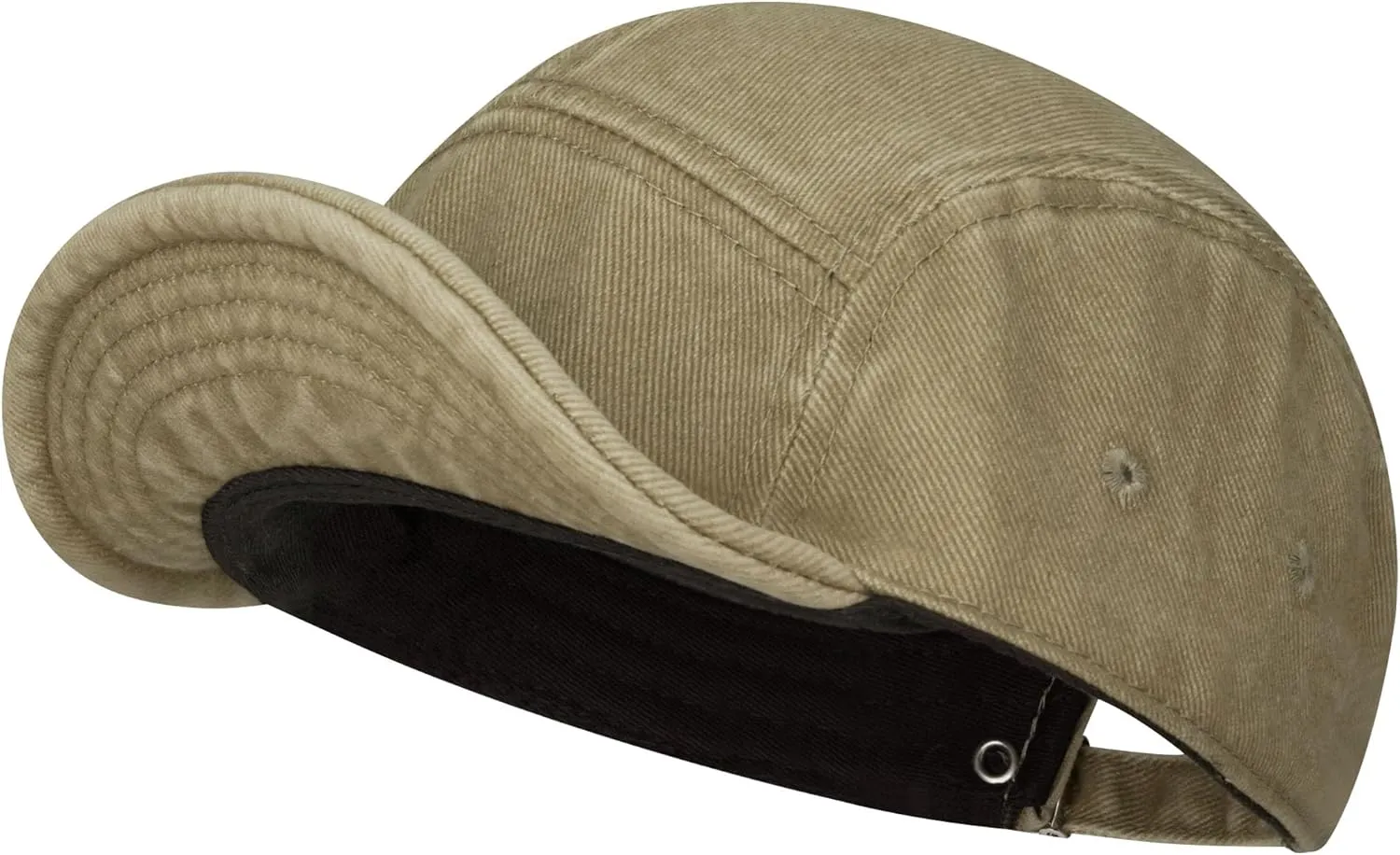 Clakllie Cotton 5 Panel Hats Hip Hop Short Brim Hats for Women Men Soft Golf Dad Hats Low Profile Trucker Cap with Adjustable