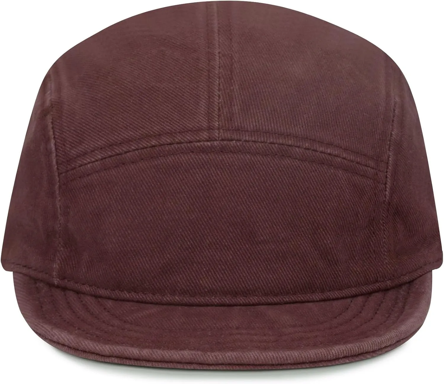 Clakllie Cotton 5 Panel Hats Hip Hop Short Brim Hats for Women Men Soft Golf Dad Hats Low Profile Trucker Cap with Adjustable