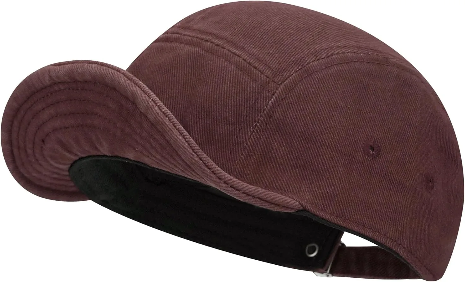 Clakllie Cotton 5 Panel Hats Hip Hop Short Brim Hats for Women Men Soft Golf Dad Hats Low Profile Trucker Cap with Adjustable