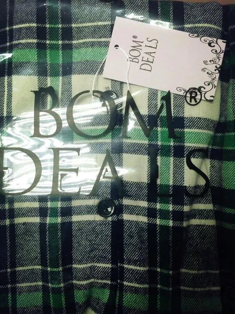 Classic Plaid Cotton Hoodies for Women - Flannel Long Sleeve Button-Up Drawstring Shirt with Pockets Casual Outfits