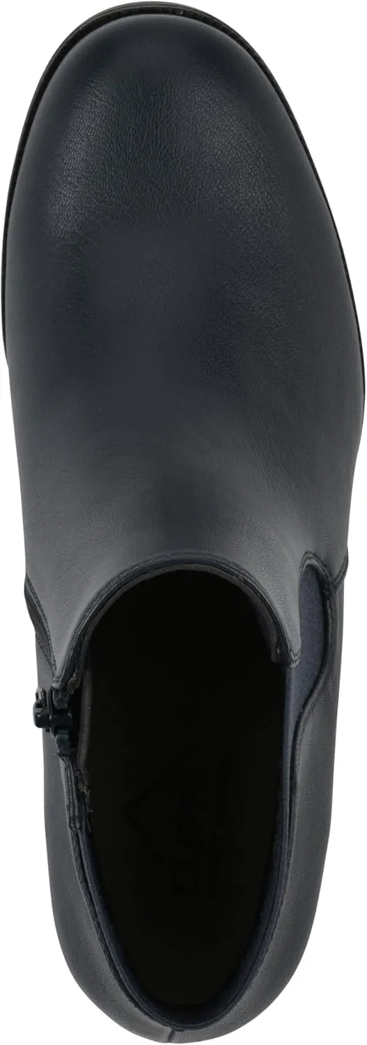 CLIFFS BY WHITE MOUNTAIN Women's Durable Cushioned Block Heeled Ankle Bootie