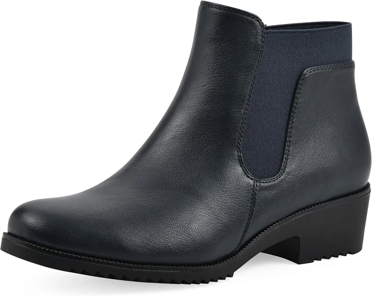 CLIFFS BY WHITE MOUNTAIN Women's Durable Cushioned Block Heeled Ankle Bootie