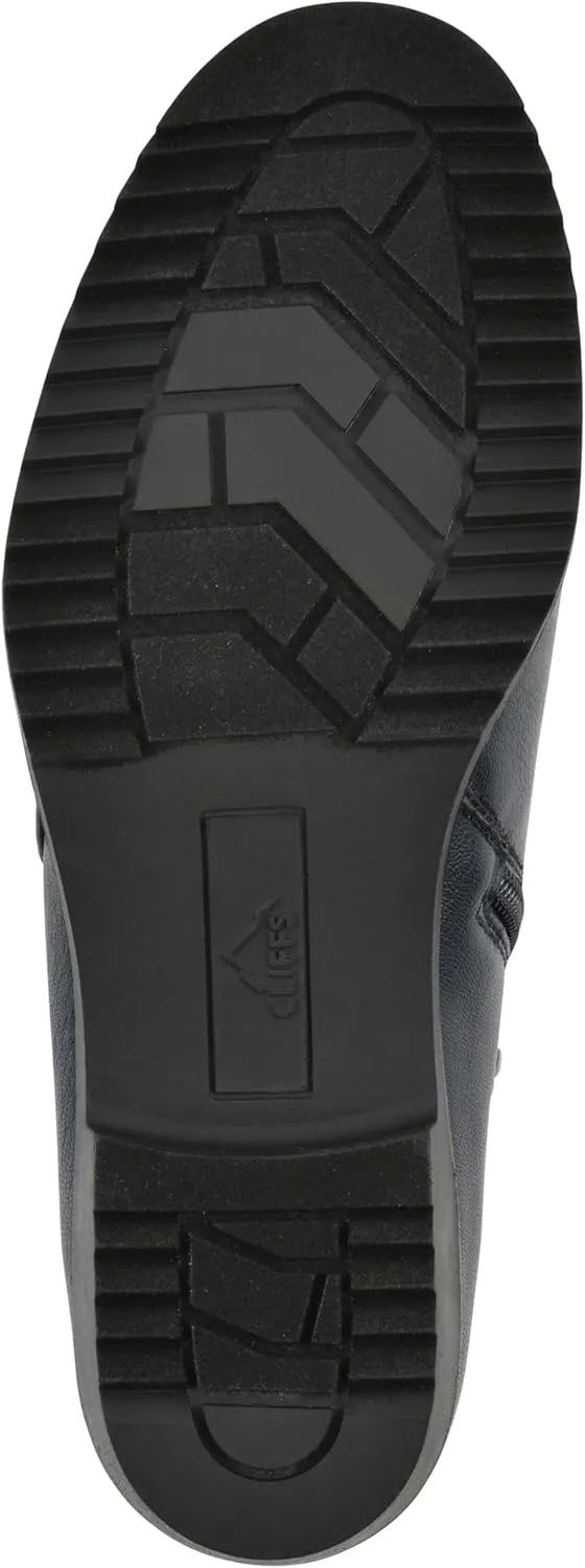 CLIFFS BY WHITE MOUNTAIN Women's Durable Cushioned Block Heeled Ankle Bootie