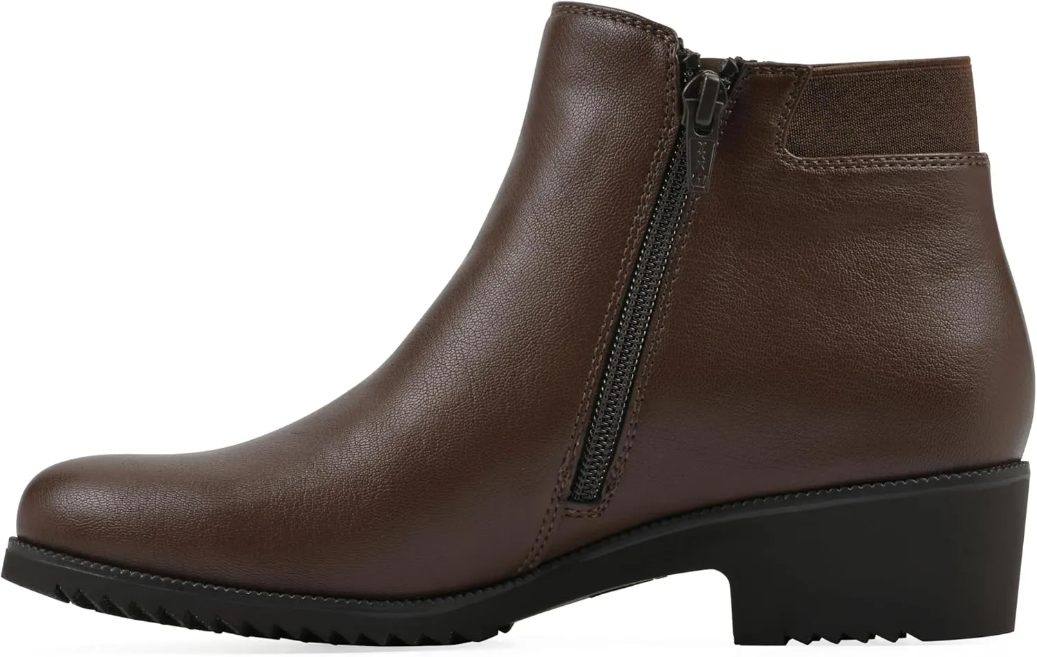 CLIFFS BY WHITE MOUNTAIN Women's Durable Cushioned Block Heeled Ankle Bootie