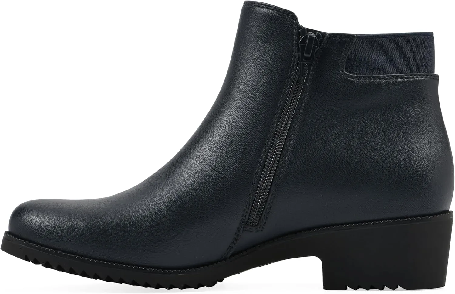 CLIFFS BY WHITE MOUNTAIN Women's Durable Cushioned Block Heeled Ankle Bootie