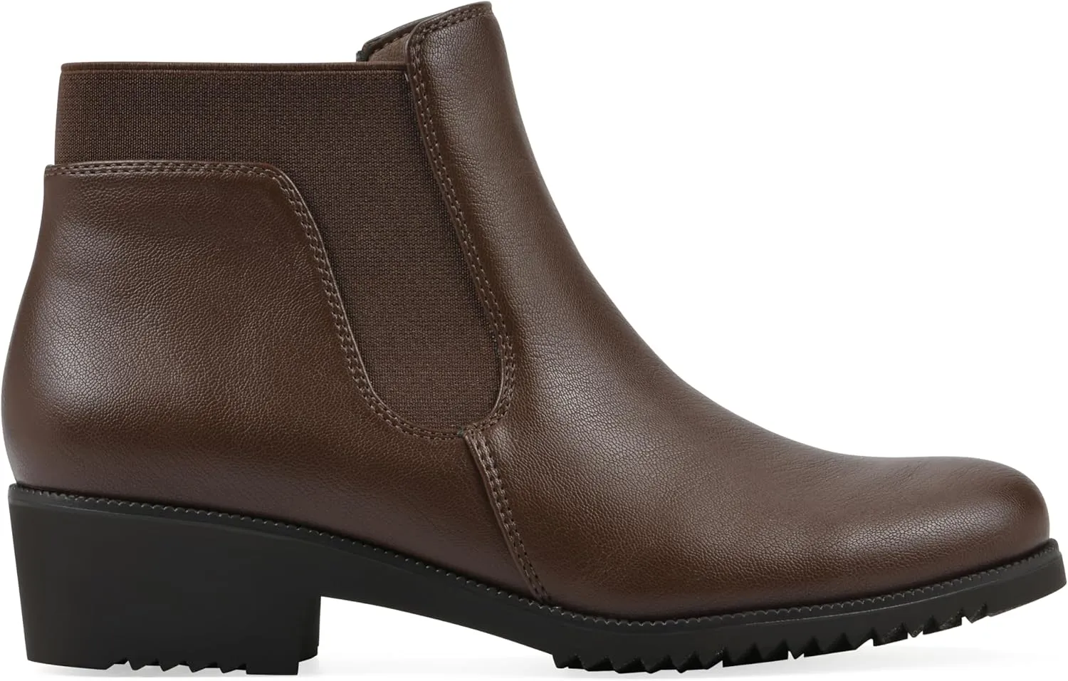 CLIFFS BY WHITE MOUNTAIN Women's Durable Cushioned Block Heeled Ankle Bootie