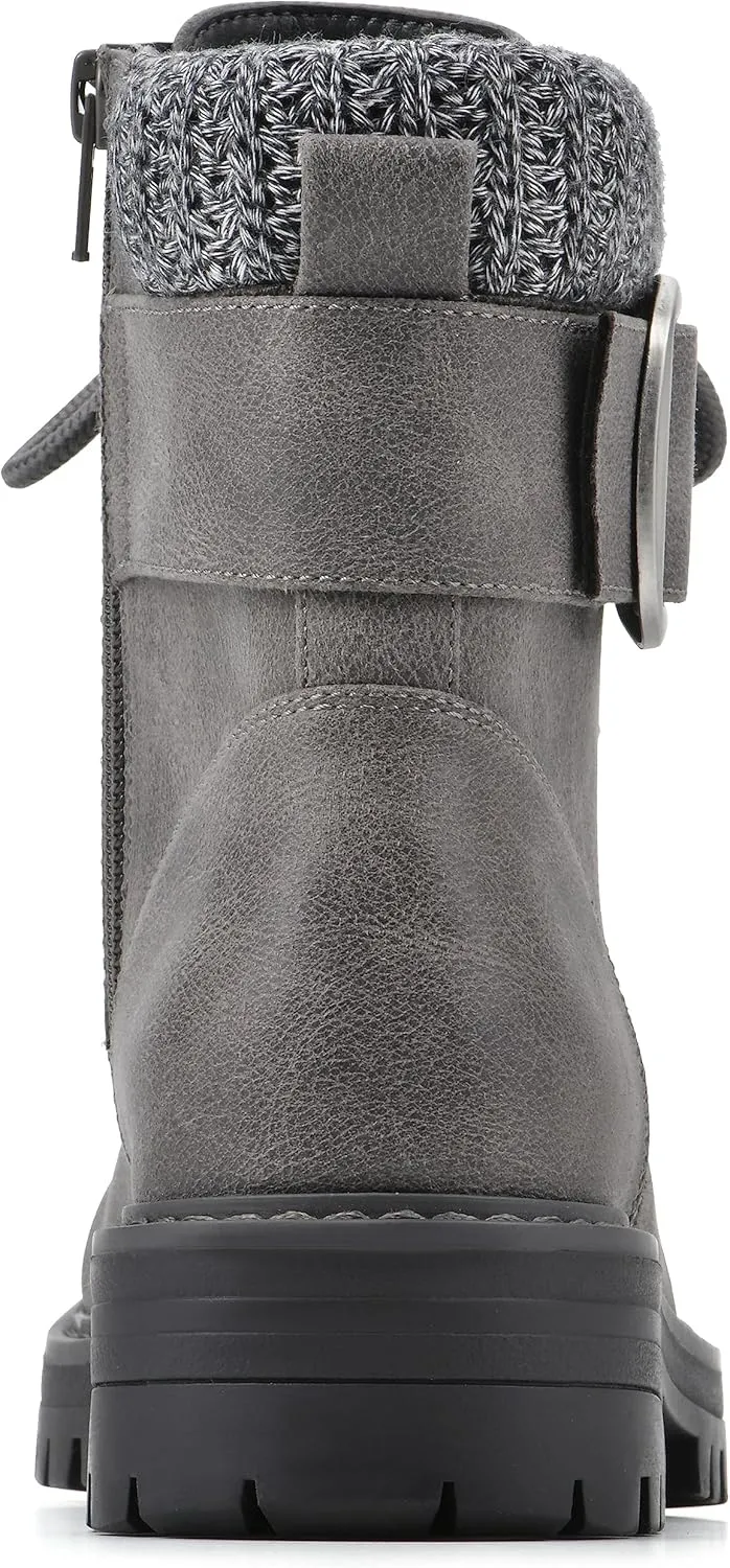 CLIFFS BY WHITE MOUNTAIN Women's Shoes Mentor Block Heeled Lace-Up Ankle Bootie