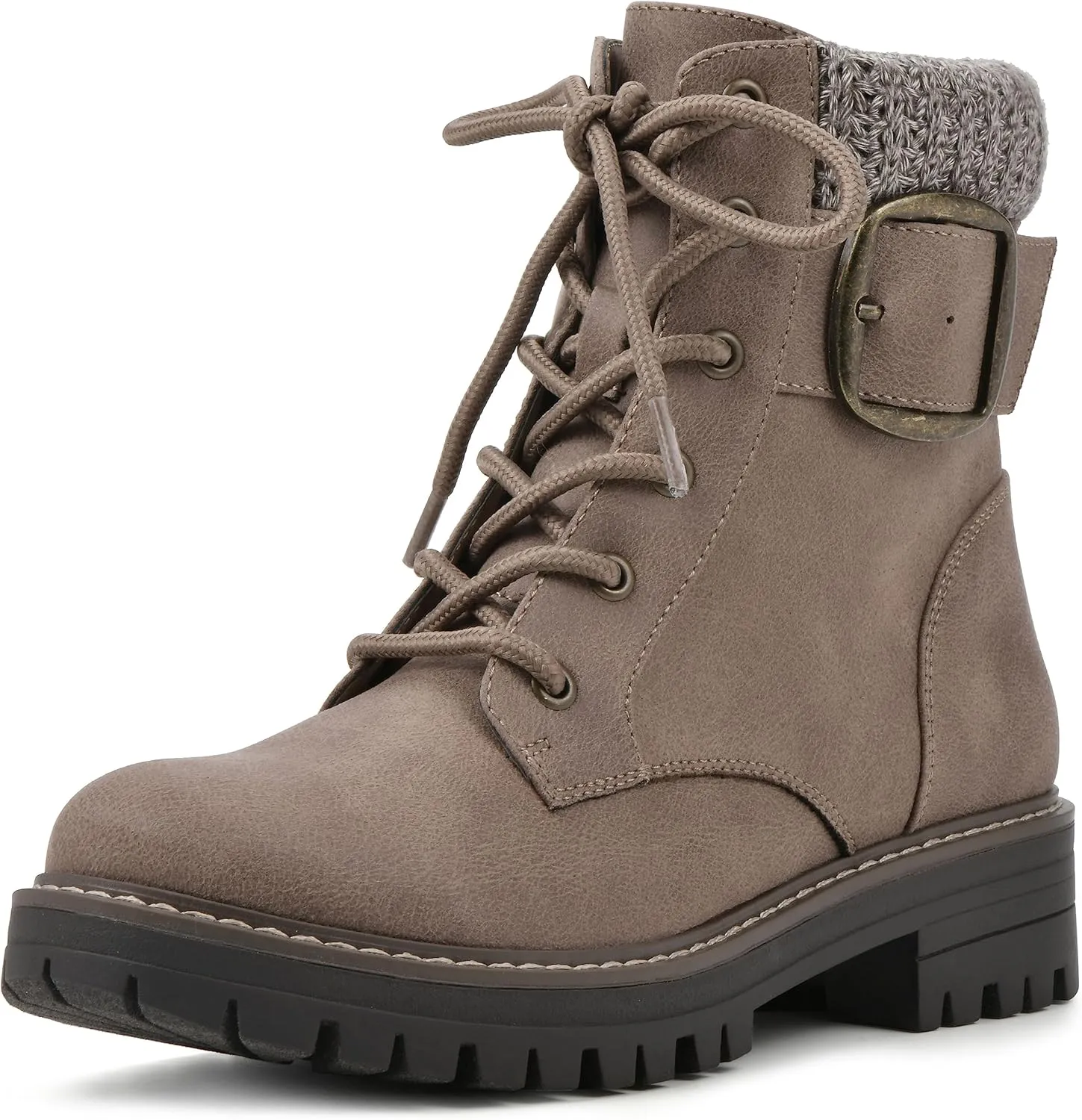 CLIFFS BY WHITE MOUNTAIN Women's Shoes Mentor Block Heeled Lace-Up Ankle Bootie