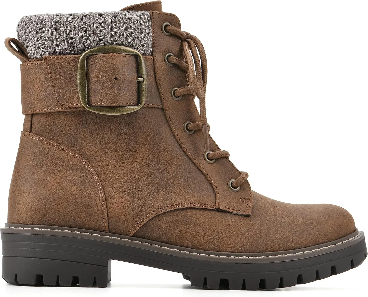 CLIFFS BY WHITE MOUNTAIN Women's Shoes Mentor Block Heeled Lace-Up Ankle Bootie
