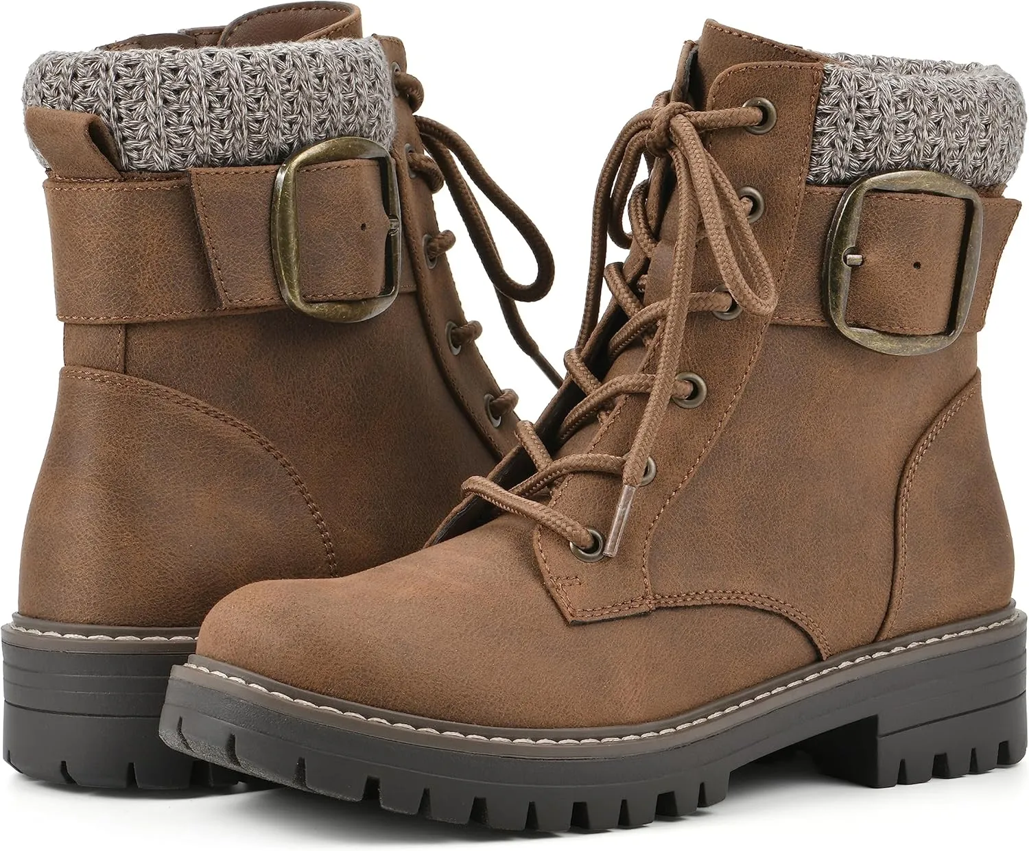 CLIFFS BY WHITE MOUNTAIN Women's Shoes Mentor Block Heeled Lace-Up Ankle Bootie