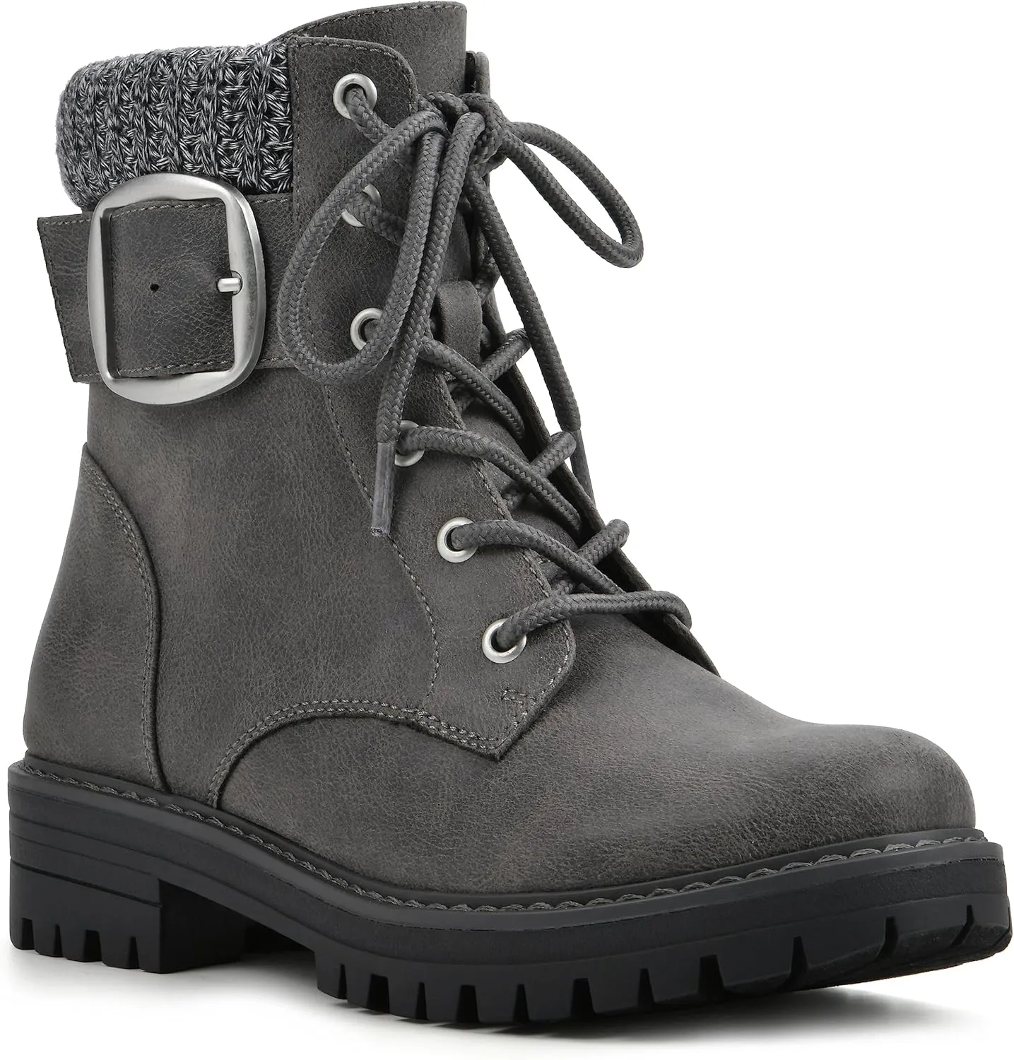 CLIFFS BY WHITE MOUNTAIN Women's Shoes Mentor Block Heeled Lace-Up Ankle Bootie