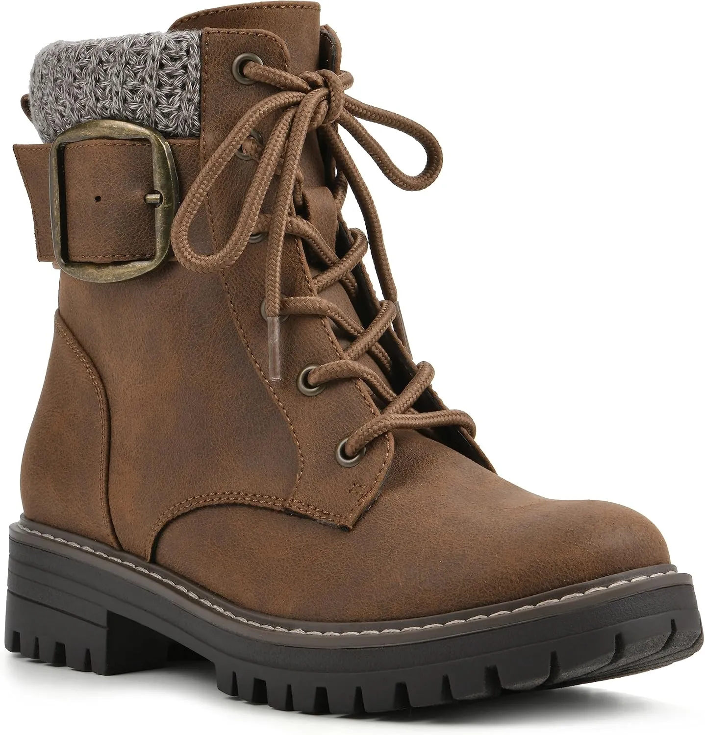 CLIFFS BY WHITE MOUNTAIN Women's Shoes Mentor Block Heeled Lace-Up Ankle Bootie