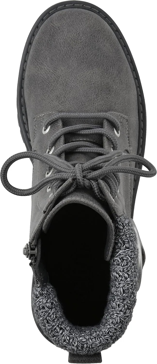 CLIFFS BY WHITE MOUNTAIN Women's Shoes Mentor Block Heeled Lace-Up Ankle Bootie