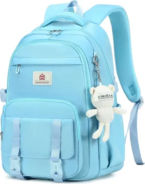 College Backpack Laptop Backpacks 15.6 Inch for Men Women Elementary Middle High School Book Bag For Teens Girls Boys Student Anti Theft Travel Daypack Large Bookbags-Blue