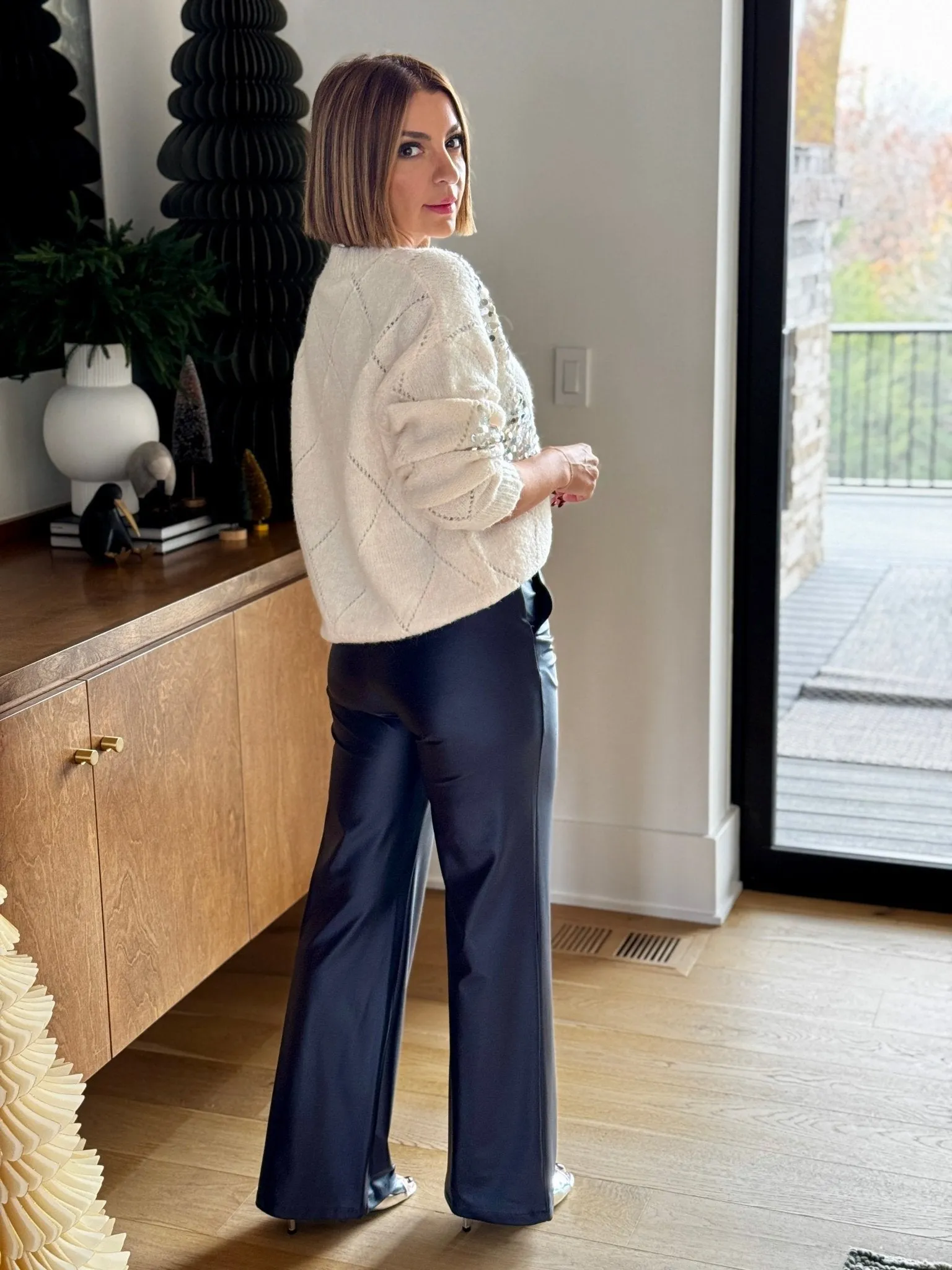 Commando Matte Metallic Wide Leg Trouser