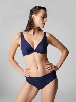 Culotte de bain taille haute - Minuit