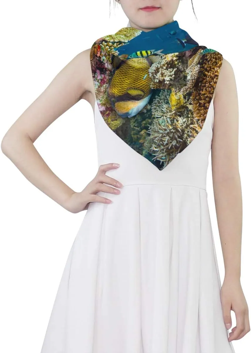 Custom Style Woman Chiffon Scarf Ladies Soft Wrap Silk Shawl