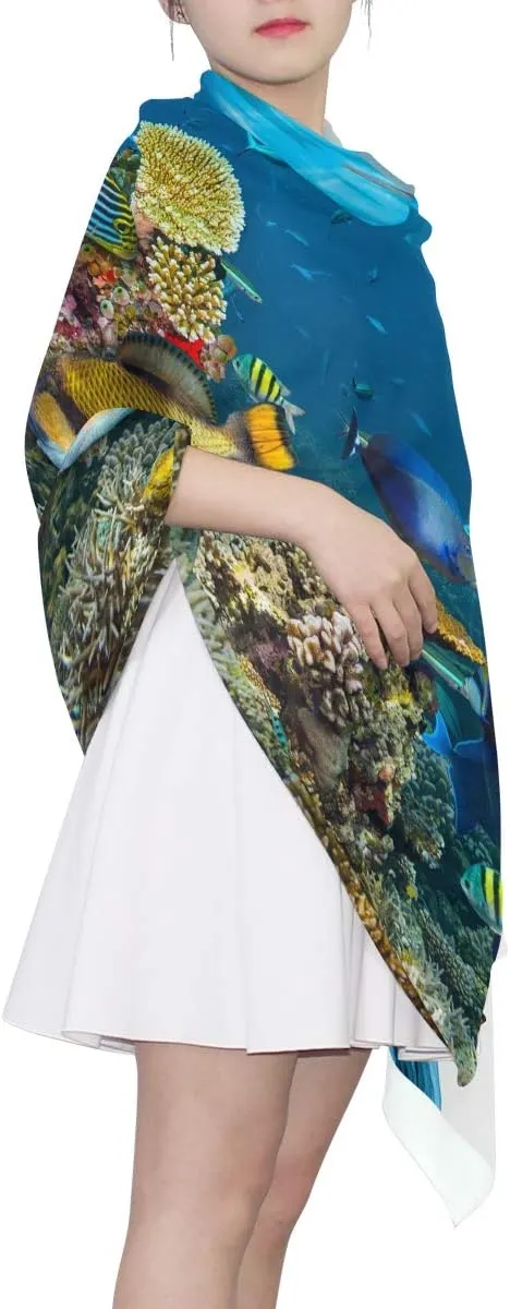 Custom Style Woman Chiffon Scarf Ladies Soft Wrap Silk Shawl