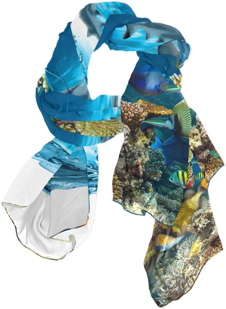 Custom Style Woman Chiffon Scarf Ladies Soft Wrap Silk Shawl