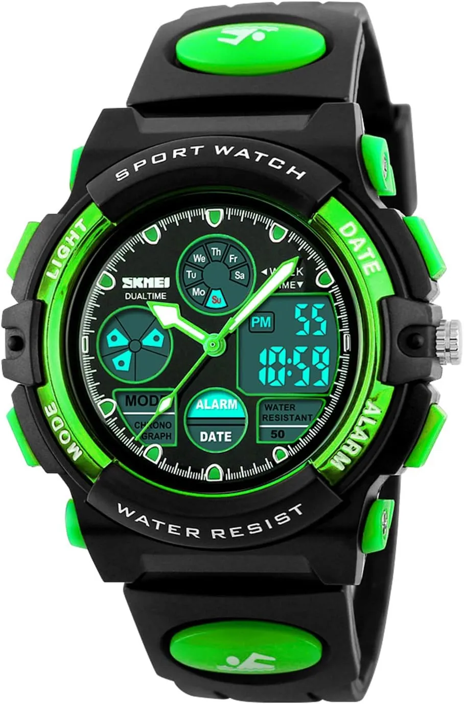 Dayllon Boys Watch,Kids Watch for 3-15 Year Old Boys,Digital Sport Outdoor Multi Function Waterproof with LED Alarm Calendar Analog Watch for Kids - Kids Gifts