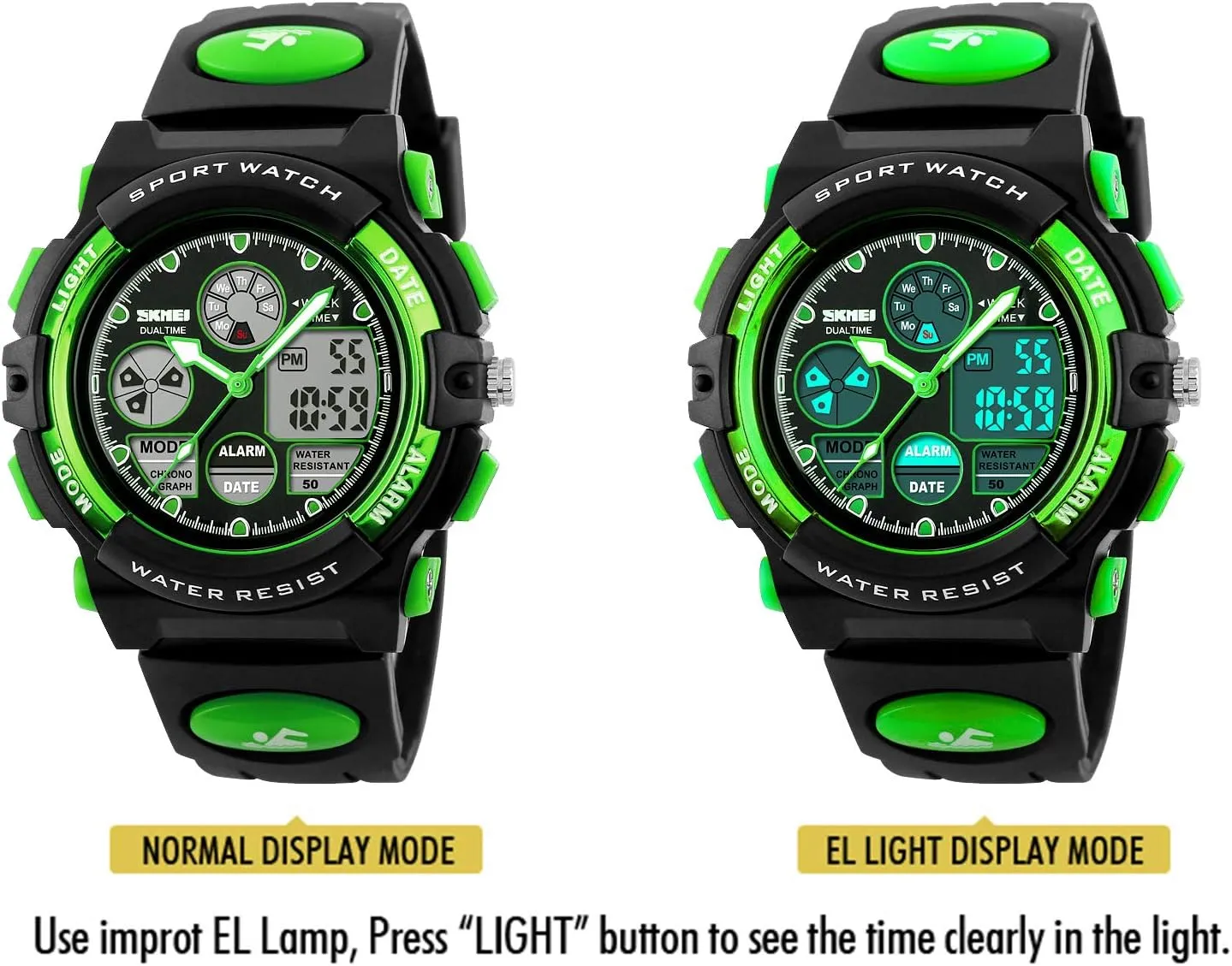 Dayllon Boys Watch,Kids Watch for 3-15 Year Old Boys,Digital Sport Outdoor Multi Function Waterproof with LED Alarm Calendar Analog Watch for Kids - Kids Gifts