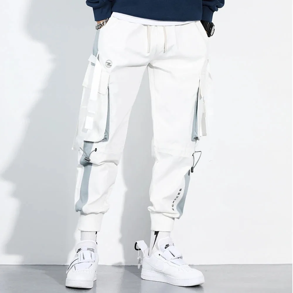 DEANWANGKT Mens Vintage Hip Hop Style Baggy Jeans Hip Hop Cargo Pants Men Streetwear Cotton Joggers Fashion Sweatpants Male Casual Harem Trousers Summer Harajuku Pants Men Women