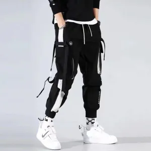 DEANWANGKT Mens Vintage Hip Hop Style Baggy Jeans Hip Hop Cargo Pants Men Streetwear Cotton Joggers Fashion Sweatpants Male Casual Harem Trousers Summer Harajuku Pants Men Women