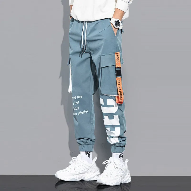 DEANWANGKT Mens Vintage Hip Hop Style Baggy Jeans Hip Hop Cargo Pants Men Streetwear Cotton Joggers Fashion Sweatpants Male Casual Harem Trousers Summer Harajuku Pants Men Women