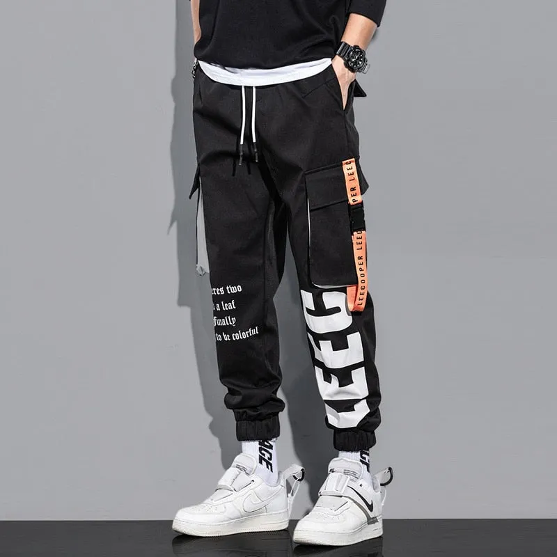 DEANWANGKT Mens Vintage Hip Hop Style Baggy Jeans Hip Hop Cargo Pants Men Streetwear Cotton Joggers Fashion Sweatpants Male Casual Harem Trousers Summer Harajuku Pants Men Women