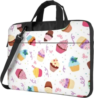 Delicious Cupcakes Stylish 13-15.6 Inch Laptop Bag For Man And Women, Computer Messenger Bag, Trendy Shoulder Strap Design