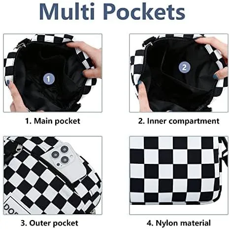 DOB SECHS Crossbody Purse Small Messenger Bags for Women Shoulder Bag