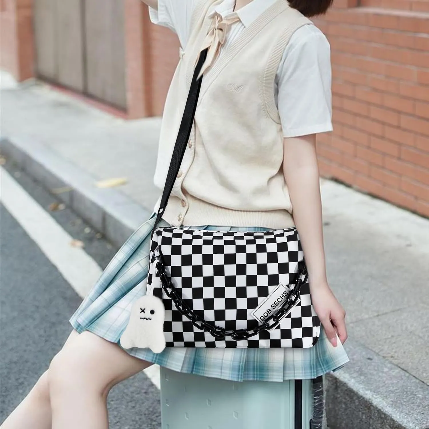 DOB SECHS Crossbody Purse Small Messenger Bags for Women Shoulder Bag