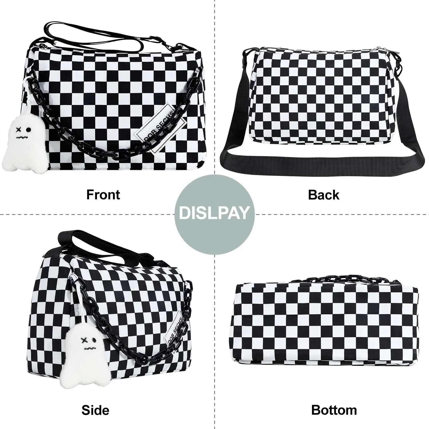 DOB SECHS Crossbody Purse Small Messenger Bags for Women Shoulder Bag