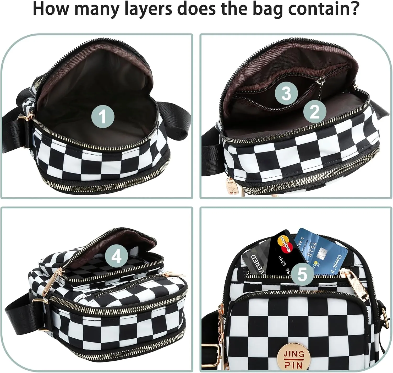 DOB SECHS Crossbody Purse Small Messenger Bags for Women Shoulder Bag