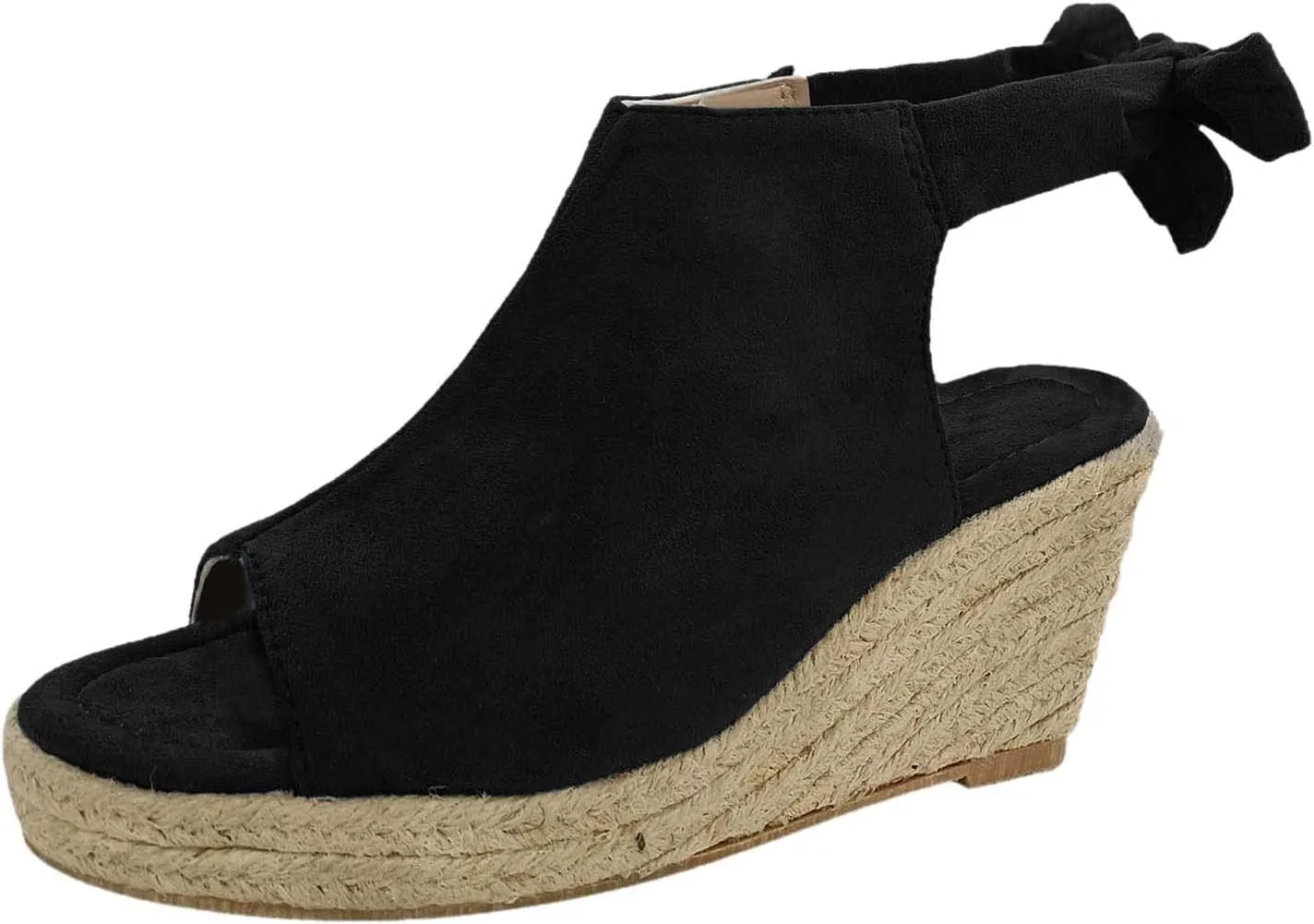 Dress Sandals for Women, Sandals for Women Suede Peep Toe Ankle Booties Cut Out Stacked Heel Ankle Boots