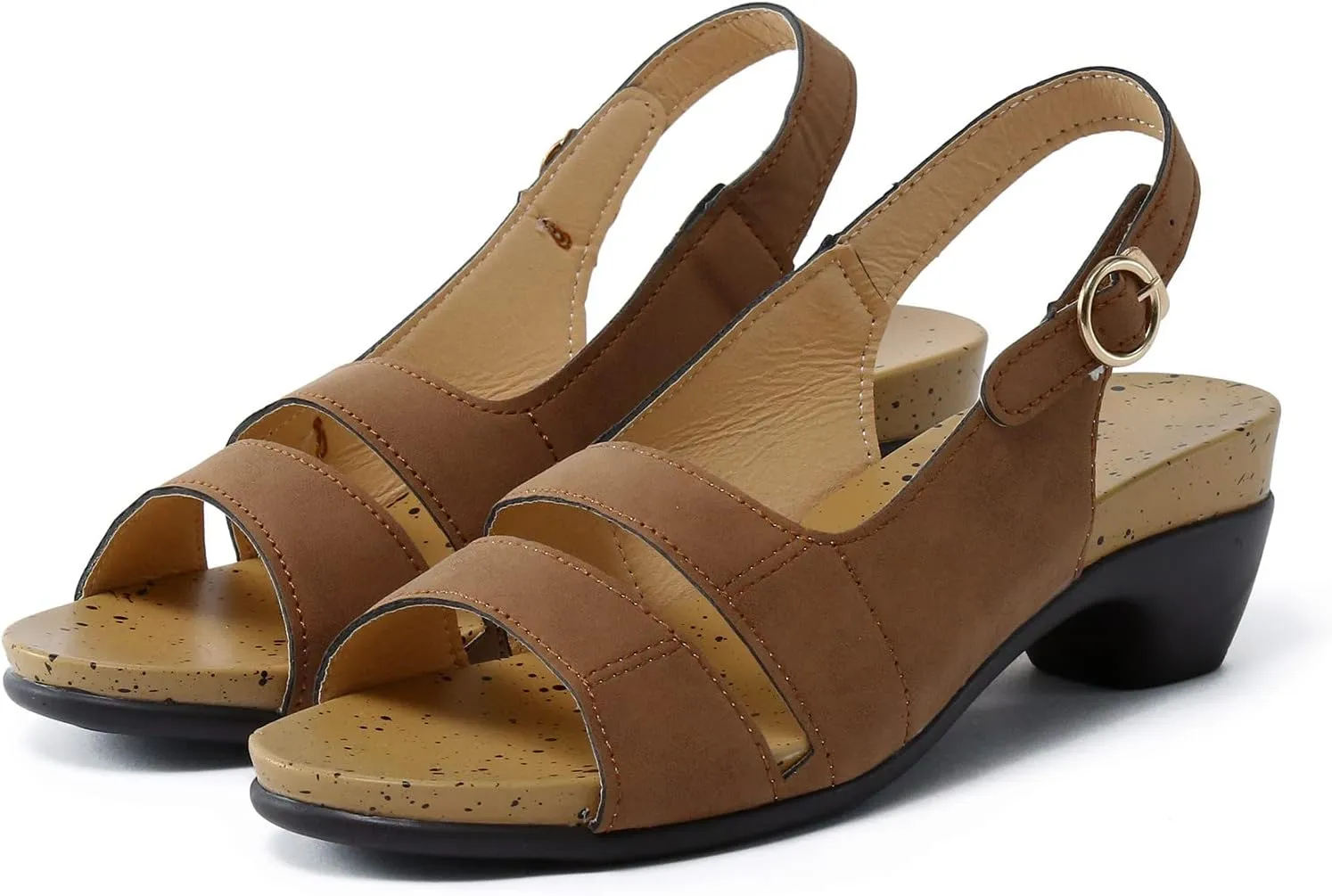 Eduavar Sandals for Women Casual Summer, Women's Ultra-Comfy Wedge Sandals Premium Orthopedic Open Toe Sandals