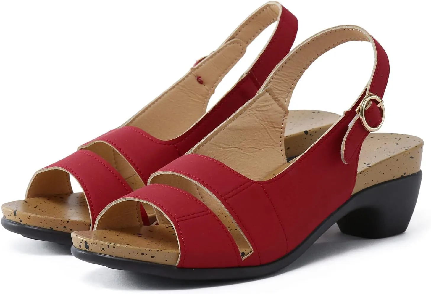 Eduavar Sandals for Women Casual Summer, Women's Ultra-Comfy Wedge Sandals Premium Orthopedic Open Toe Sandals