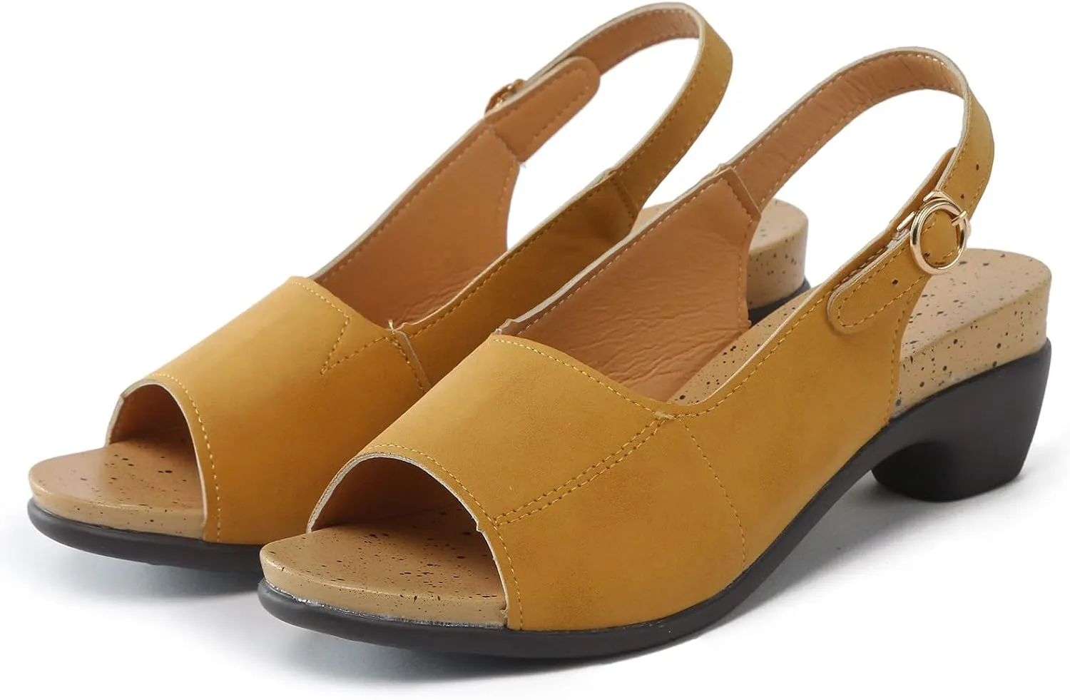 Eduavar Sandals for Women Casual Summer, Women's Ultra-Comfy Wedge Sandals Premium Orthopedic Open Toe Sandals
